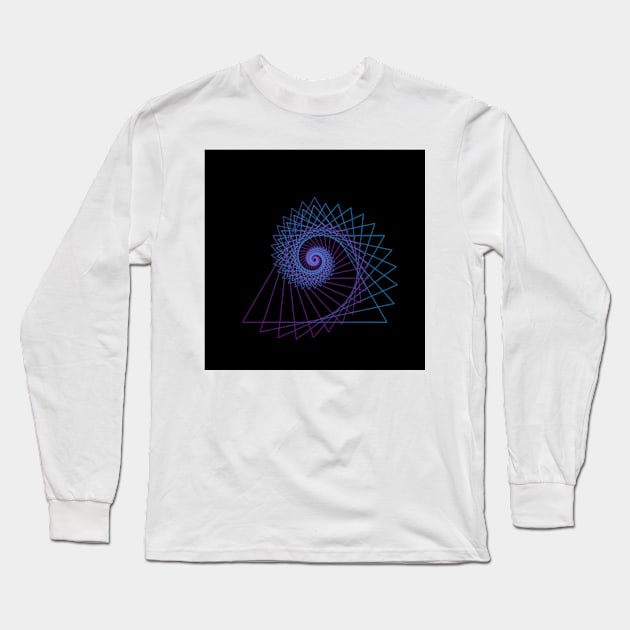 Beautiful geometric figure spiral Long Sleeve T-Shirt by IDesign23